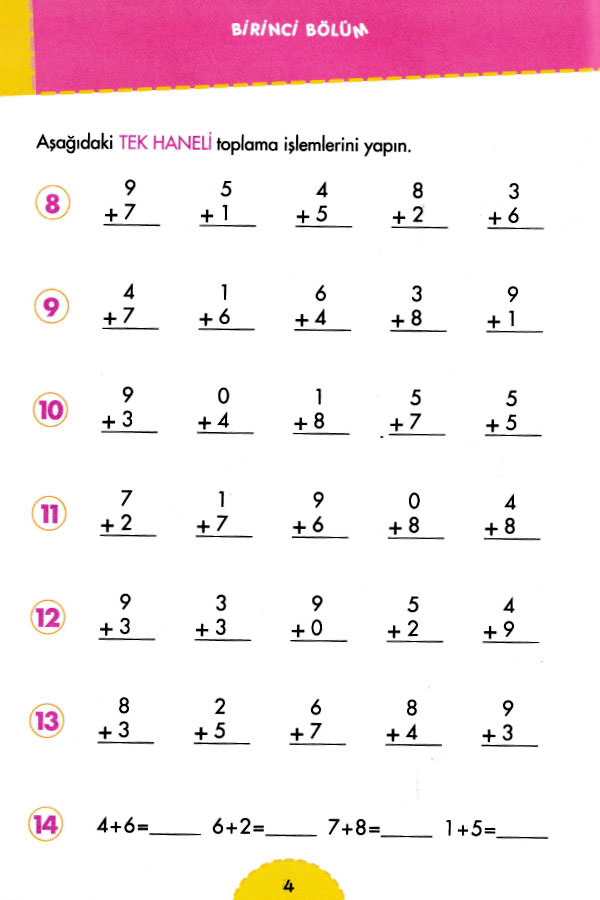 1.Sınıf Okuma ve Kolay Matematik Seti-14 Kitap