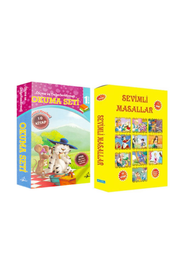 1.Sınıf Sevimli Masallar ve Değerlendirmeli Okuma Seti - 20 Kitap