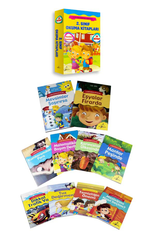 2. Sınıf Okuma Kitapları Serisi - 10 Kitap