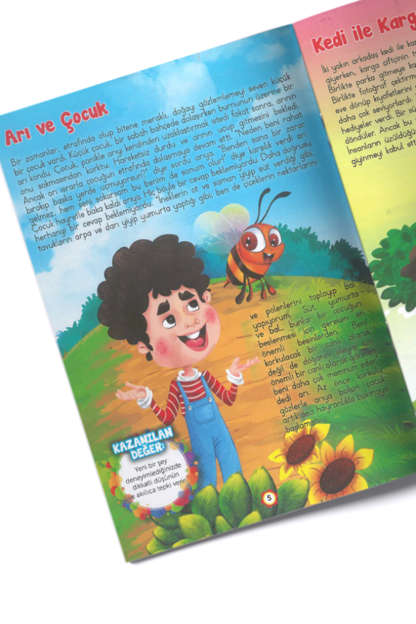 4+ Yaş Değerler Eğitimi Seti 8 Adet Dergi Boy Kitap