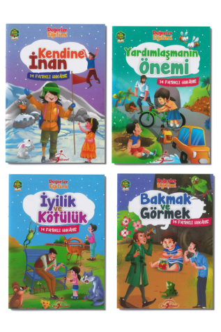 4+ Yaş Değerler Eğitimi Seti 8 Adet Dergi Boy Kitap - Thumbnail