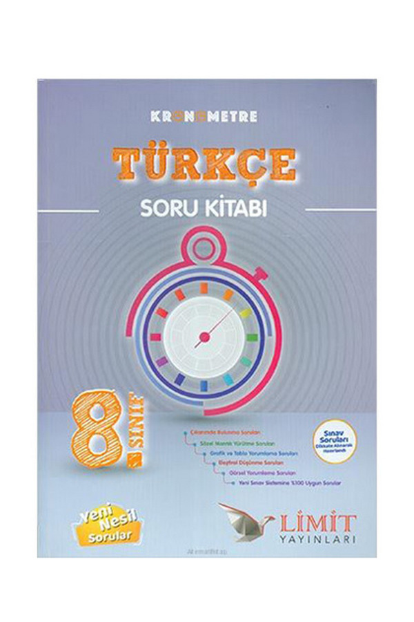 8. Sınıf Kronometre Türkçe Soru Bankası - Limit Yayınları 8. Sınıf