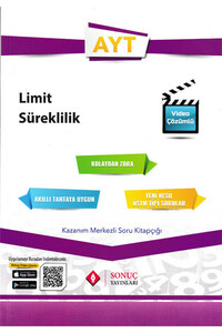 Sonuç Yayınları - AYT Limit Süreklilik Kazanım Merkezli Soru Kitapçığı - Sonuç Yayınları