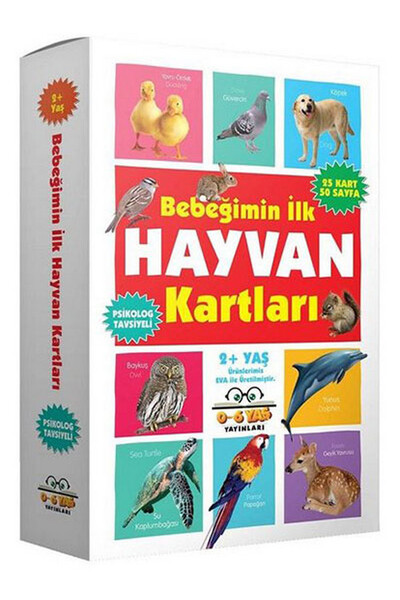Bebeğimin İlk Hayvan Kartları 2 Yaş ve Üzeri - 0-6 Yaş Yayınları