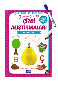 Parıltı Yayınları - Çizgi Alıştırmaları - Meyveler - Parıltı Yayınları - Yaz Sil Kalem Hediyeli Parıltı Yayınları - Çizgi Alıştırmaları - Meyveler - Parıltı Yayınları - Yaz Sil Kalem Hediyeli
