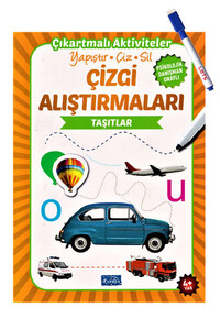 Parıltı Yayınları - Çizgi Alıştırmaları - Taşıtlar - Parıltı Yayınları - Yaz Sil Kalem Hediyeli Parıltı Yayınları - Çizgi Alıştırmaları - Taşıtlar - Parıltı Yayınları - Yaz Sil Kalem Hediyeli