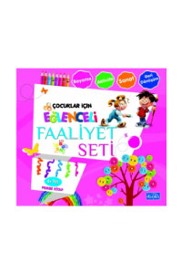 Çocuklar için Eğlenceli Faaliyet seti - Pembe Kitap (4+ Yaş) - Thumbnail