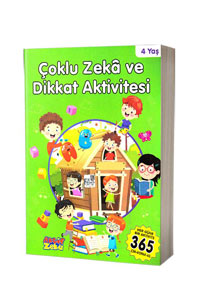 Aktif Zeka - Çoklu Zeka ve Dikkat Aktivitesi 4 Yaş - Yeşil Kitap
