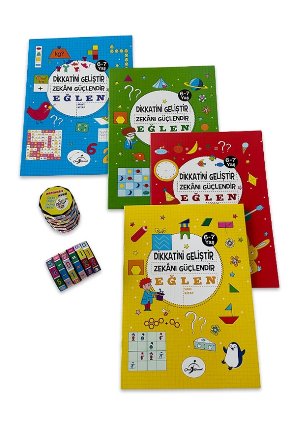 Dikkatini Geliştir 6-7 Yaş - Matemetik Küpü Hediyeli