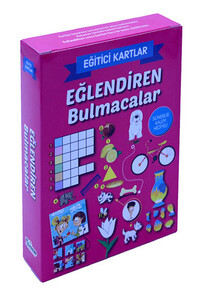 Eğitici Kartlar - Eğlendiren Bulmacalar / Silinebilir Kalem Hediyeli - Thumbnail