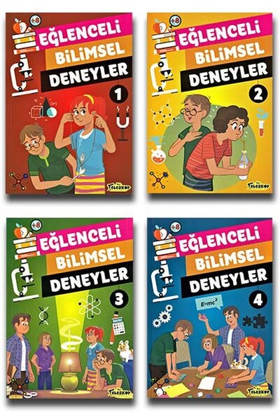 Eğlenceli Bilimsel Deneyler Seti - 4 Kitap