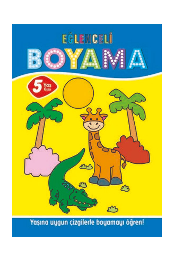 Eğlenceli Boyama 5+ Yaş (4'lü Pastel Boya Hediyeli)