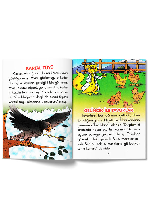 Ezop Masalları 10 Kitap - Parıltı Yayınları