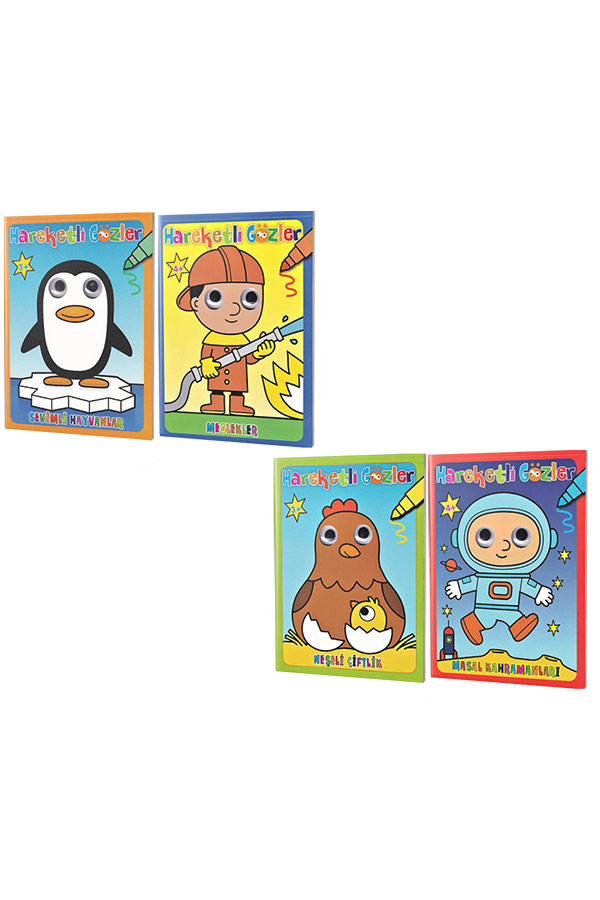 Hareketli Gözler Seti - 4 Kitap