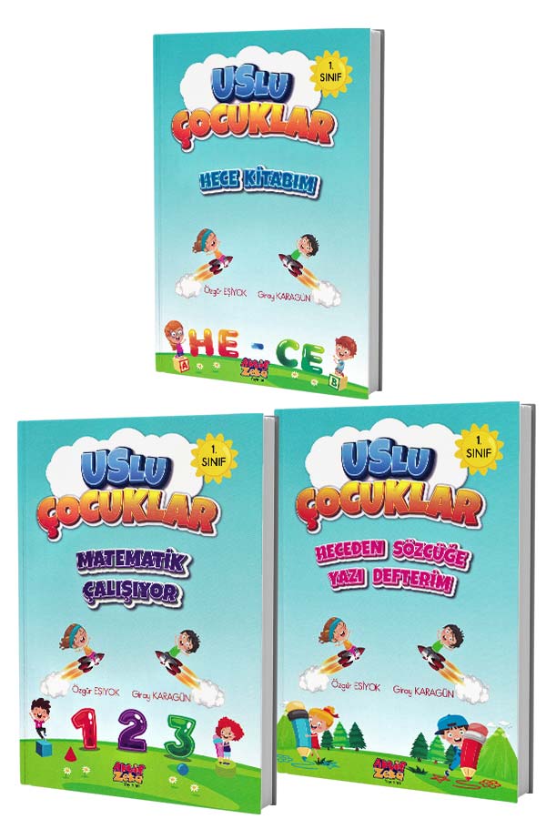 Hece Kitabım Seti - Uslu Çocuklar - 3 Kitap