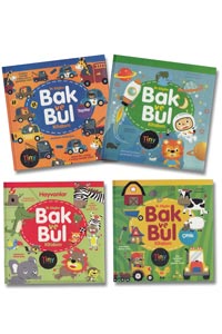 Tiny Kids - İlk Bilgiler Bak ve Bul Kitabım Seti - 4 Kitap