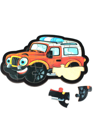Parıltı Yayınları - Jeep Puzzle - Ahşap Parıltı Yayınları - Jeep Puzzle - Ahşap
