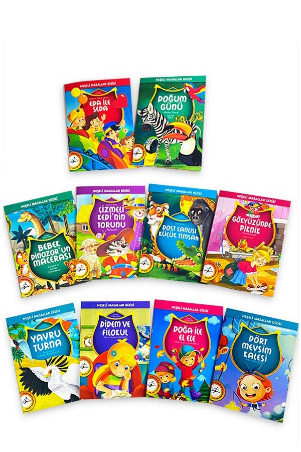 Mini Neşeli Masallar Dizisi - Set 2 - 10 Kitap