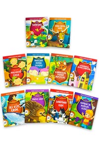 Mini Neşeli Masallar Dizisi - Set 4 - 10 Kitap - Thumbnail