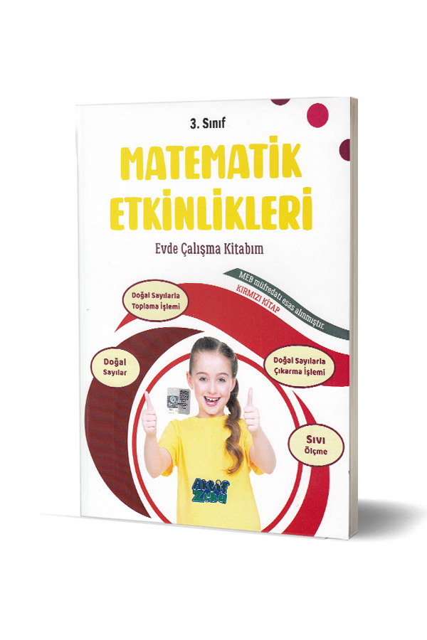 Matematik Etkinlikleri - Evde Çalışma Kitabım - Kırmızı Kitap