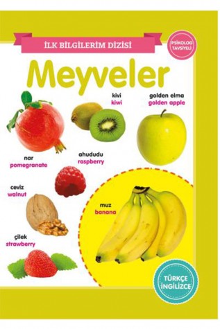 Meyveler  İlk Bilgilerim Dizisi 0-6 Yaş Yayınları - Thumbnail