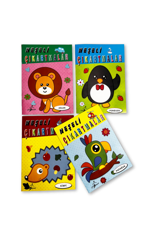 Neşeli Çıkartmalar Serisi - 4 Kitap