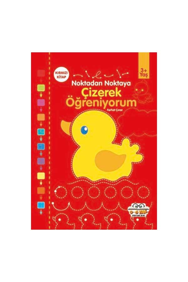 Noktadan Noktaya - Çizerek Öğreniyorum - Kırmızı Kitap (3+ Yaş)