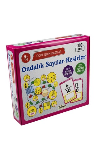 Teleskop Popüler Bilim - Ondalık Sayılar - Kesirler Dört İşlem Kartlar 9 Yaş Teleskop Popüler Bilim - Ondalık Sayılar - Kesirler Dört İşlem Kartlar 9 Yaş