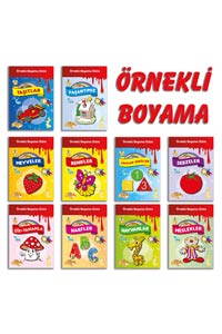 Örnekli Boyama Serisi - 10 Kitap - Thumbnail