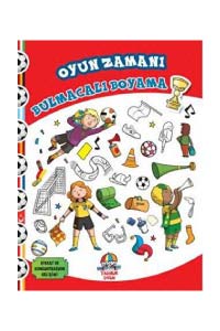 Oyun Zamanı - Bulmacalı Boyama - Kırmızı Kitap - Thumbnail