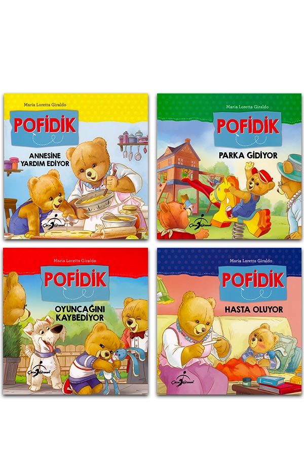 Pofidik Çocuklar İçin Hikaye Seti 4 Kitap 128 Sayfa