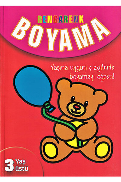 Rengarenk Boyama 3 Yaş Üstü - Parıltı Yayınları