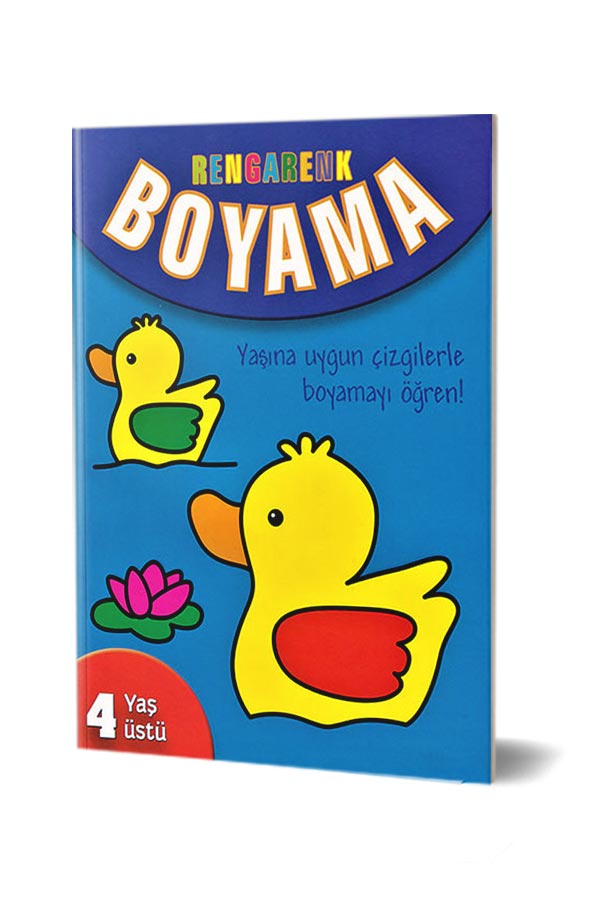 Rengarenk Boyama 4 Yaş Üstü - Parıltı Yayınları