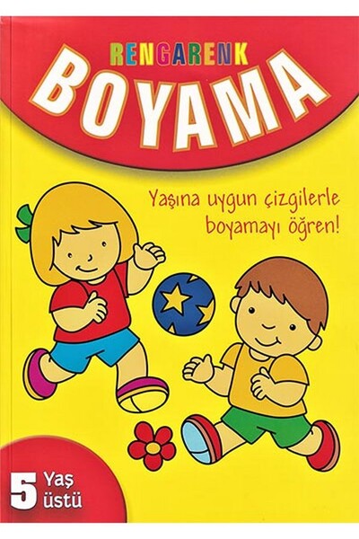 Rengarenk Boyama 5 Yaş Üstü - Parıltı Yayınları