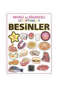 Renkli ve Eğlenceli Çıkartmalar Besinler (Poster Hediyeli) - Parıltı Yayınları - Thumbnail