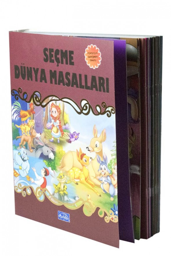 Seçme Dünya Masalları (Poşetli Set Büyük Boy 25 Kitap) - Parıltı Yayınları