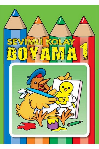 Sevimli Kolay Boyama 1 - Parıltı Yayınları