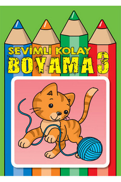 Sevimli Kolay Boyama 3 - Parıltı Yayınları
