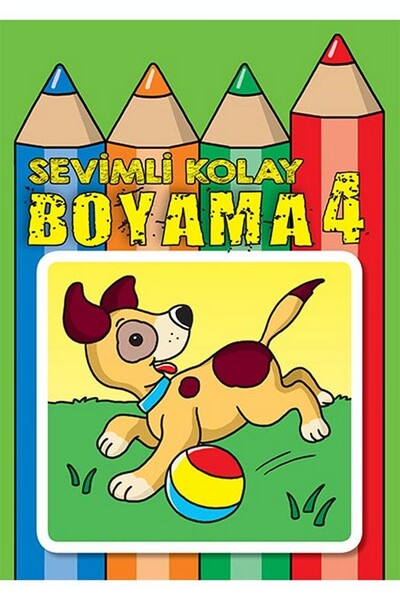 Sevimli Kolay Boyama 4 - Parıltı Yayınları