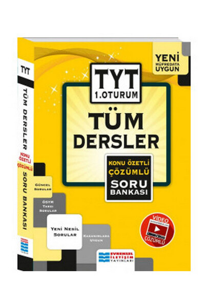 Tyt Tüm Dersler Konu Özetli Çözümlü Soru Bankası Evrensel İletişim