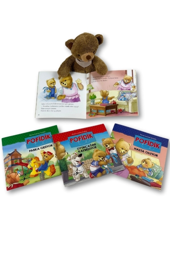 Uykucu Pofidik 4 Kitap + Peluş Pofidik Hediyeli