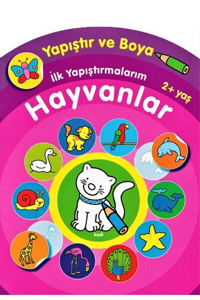 Yapıştır ve Boya İlk Yapıştırmalarım - Hayvanlar - Parıltı Yayınları