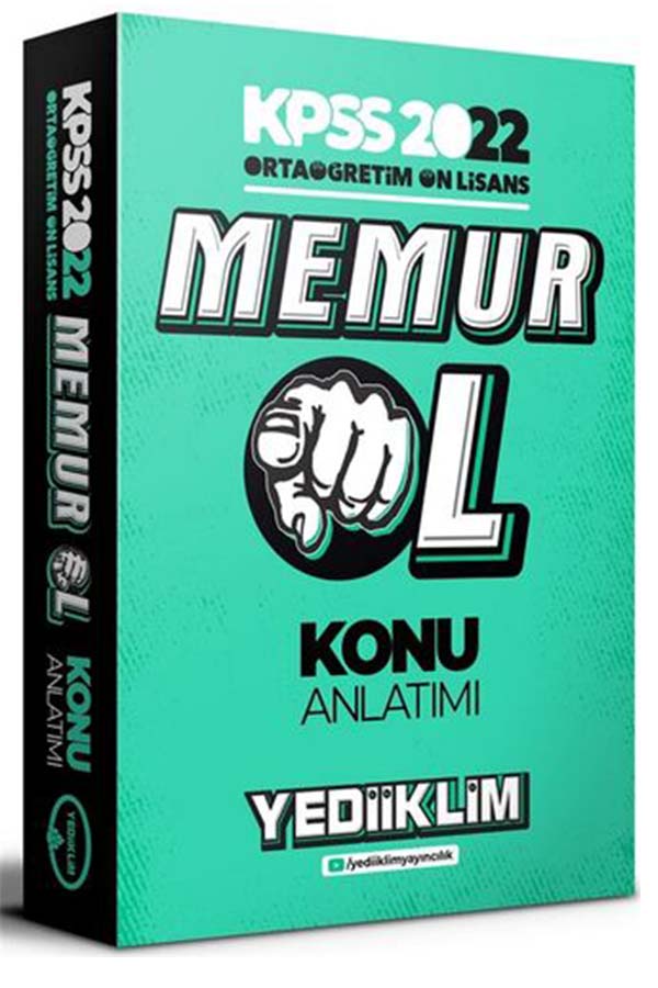 Yediiklim Yayınları 2022 KPSS Ortaöğretim Ön Lisans Memur Ol Konu Anlatımı